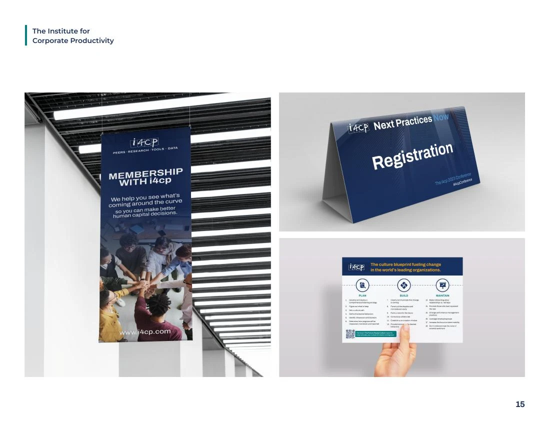 Printed membership and registration materials.