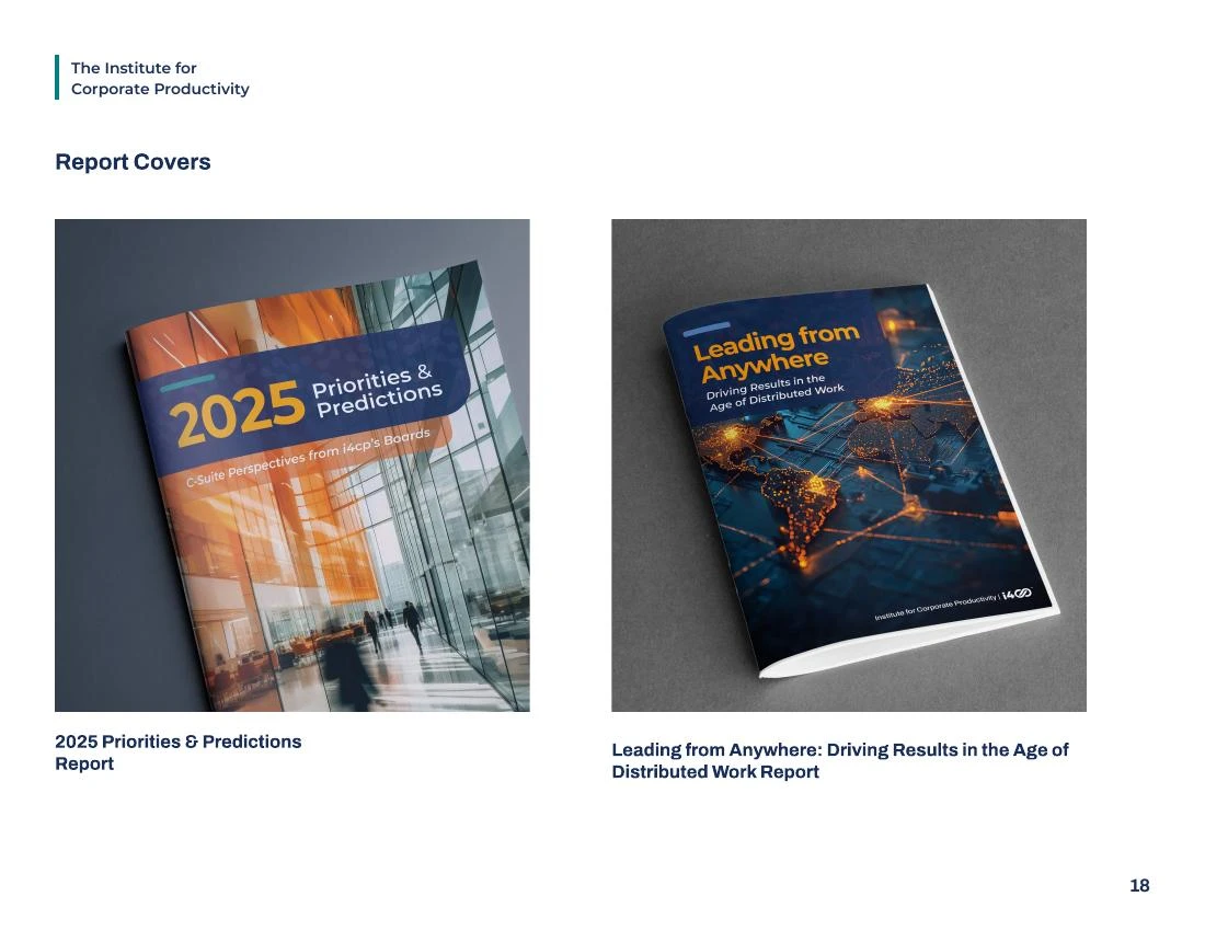 A family of report covers — Research publications