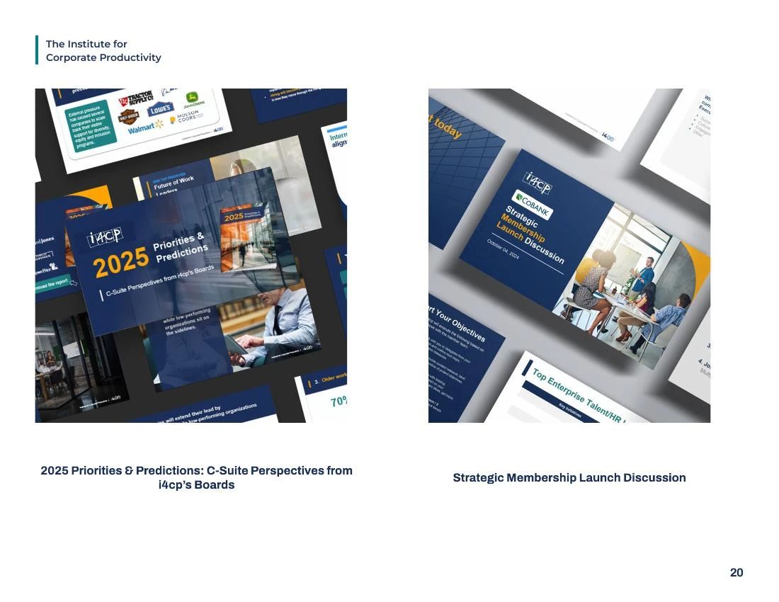 i4cp research publications and membership materials