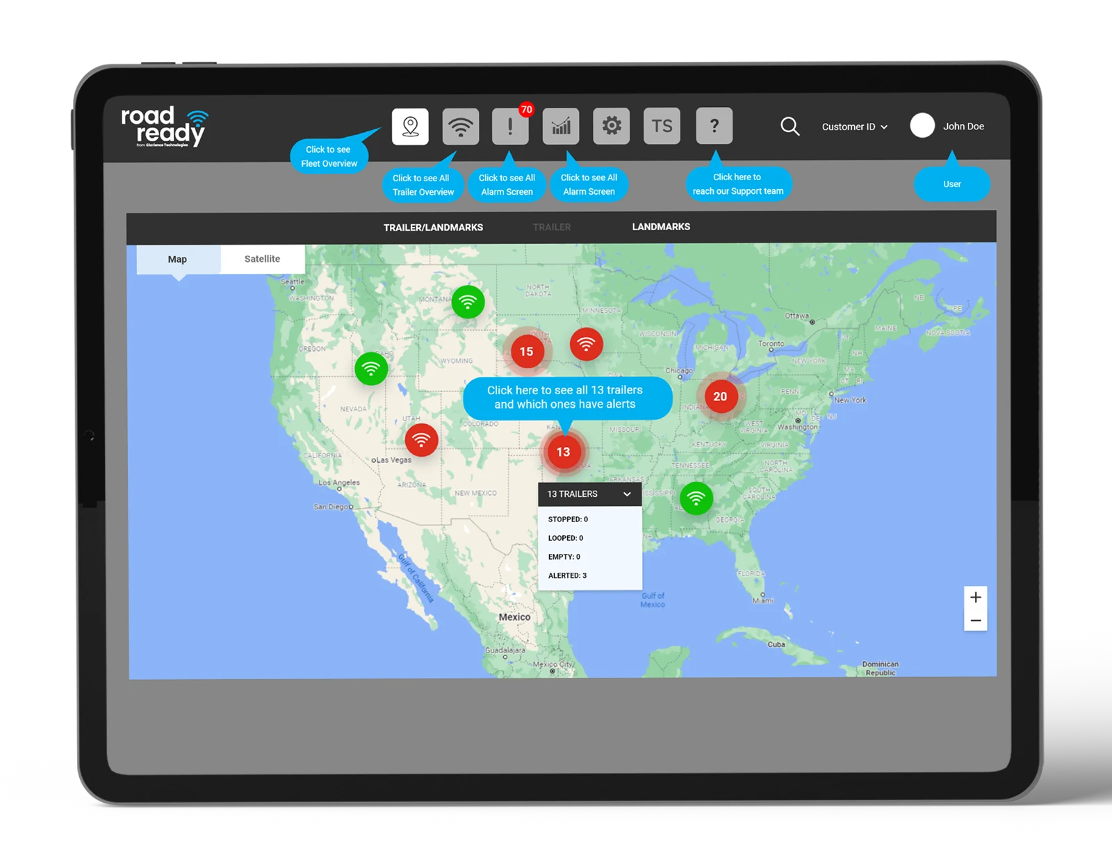 Road Ready annotated tablet sales demonstration